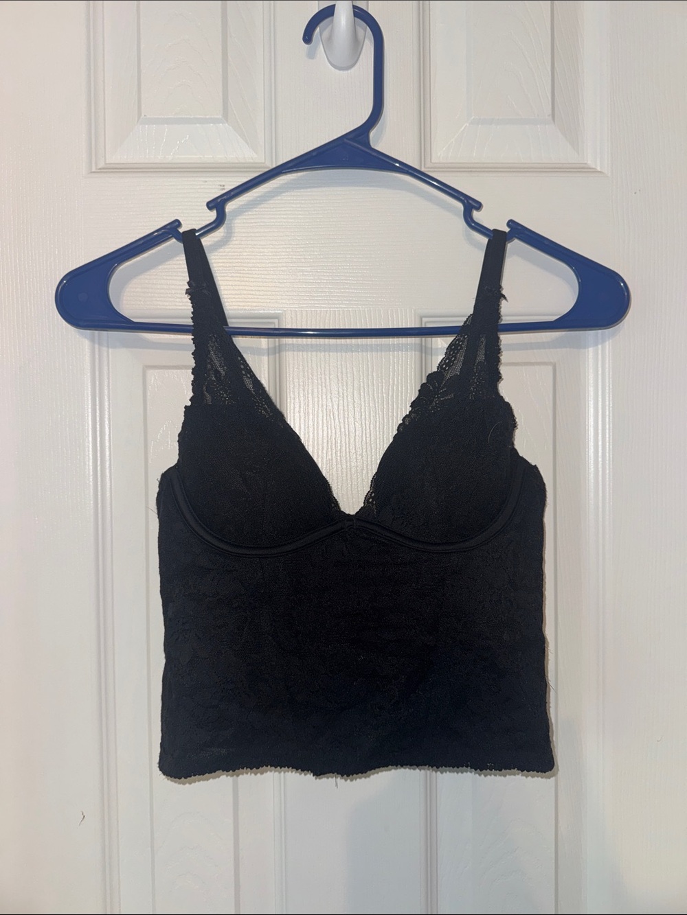 Lace corset type Cami - Black
